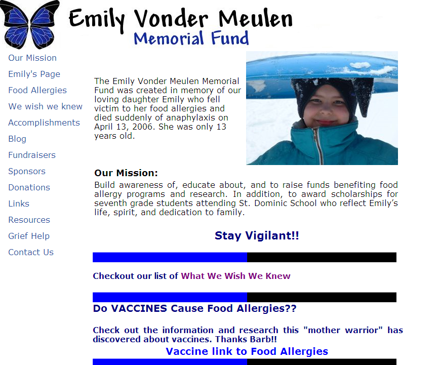 The Emily Vonder Meulen Memorial Fund