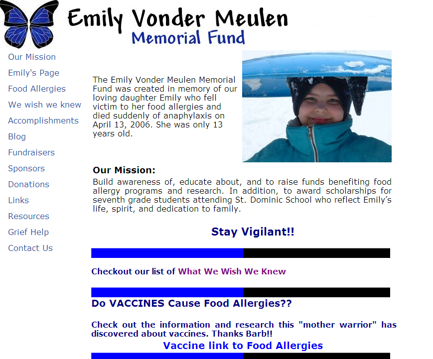 The Emily Vonder Meulen Memorial Fund The Emily Vonder Meulen Memorial Fund