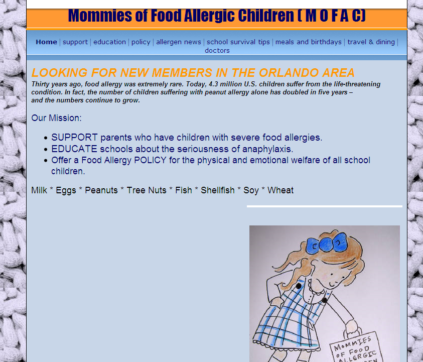 Mommies of Food Allergic Children (MOFAC) (USA-FL) Mommies of Food Allergic Children (MOFAC) (USA-FL)