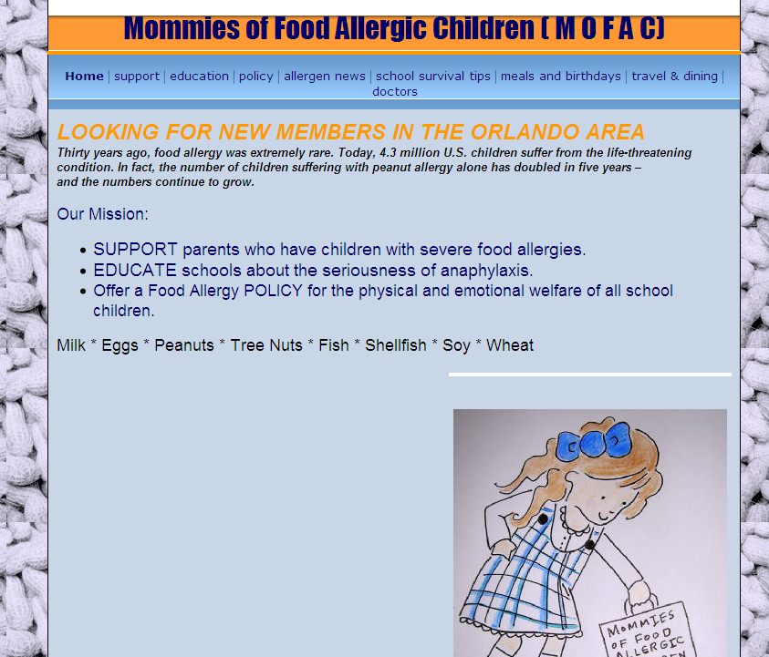 Mommies of Food Allergic Children (MOFAC) (USA-FL)