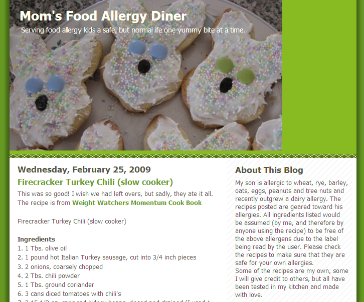 Mom’s Food Allergy Diner Mom’s Food Allergy Diner