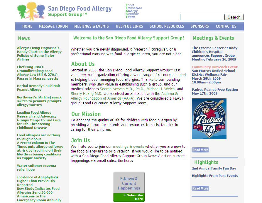 San Diego Food Allergy Support Group (USA-CA)