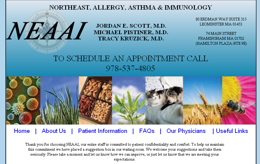 Allergists: Jordan Scott, Michael Pistiner and Tracy Kruzick (USA-MA)