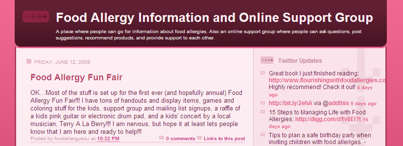 Food Allery Information and Support