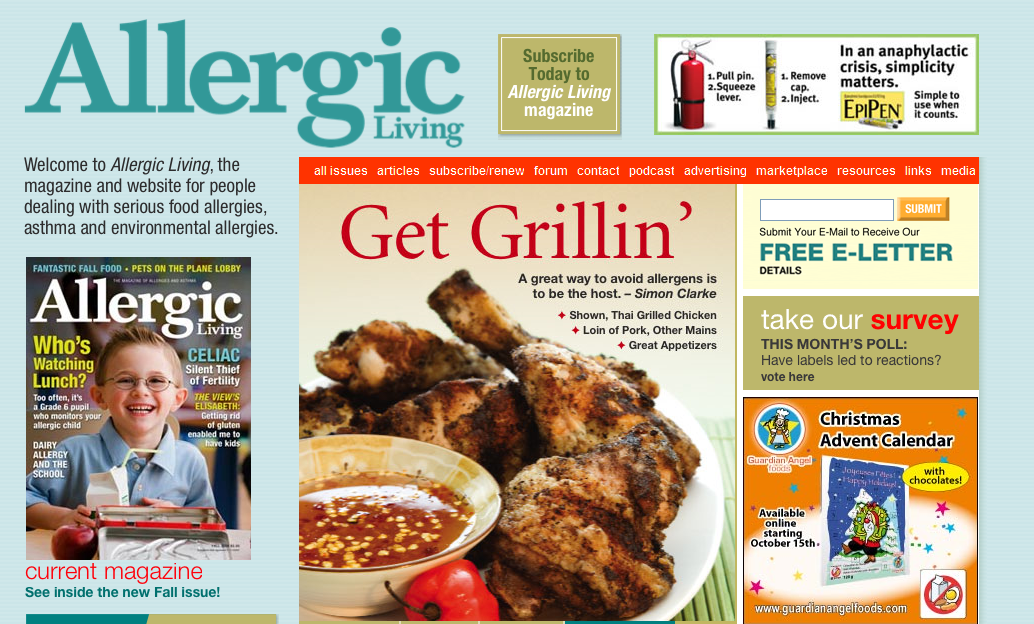 Allergic Living Magazine