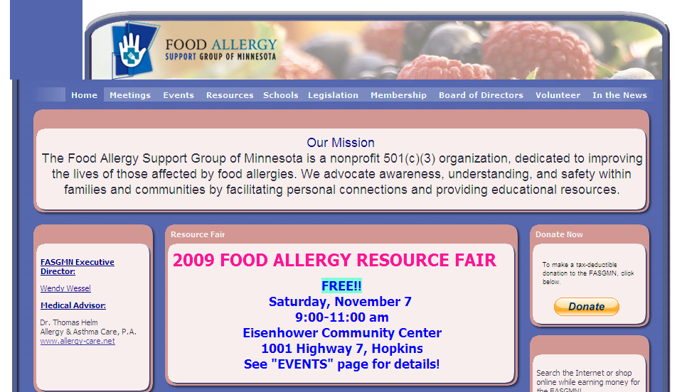Food Allergy Support Group of Minnesota