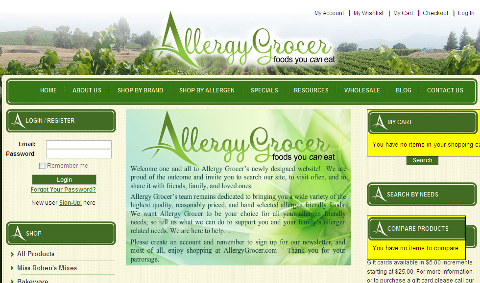 Allergy Grocer – Miss Roben’s