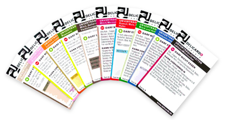 DELICARDO Foodcards DELICARDO Foodcards