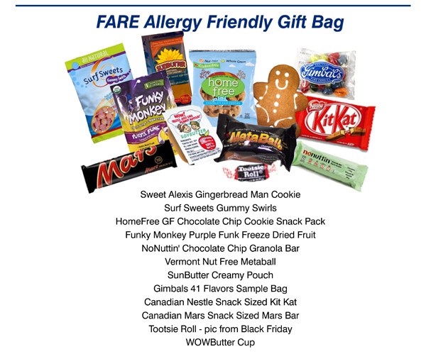 Free Food Allergy Gift Bag