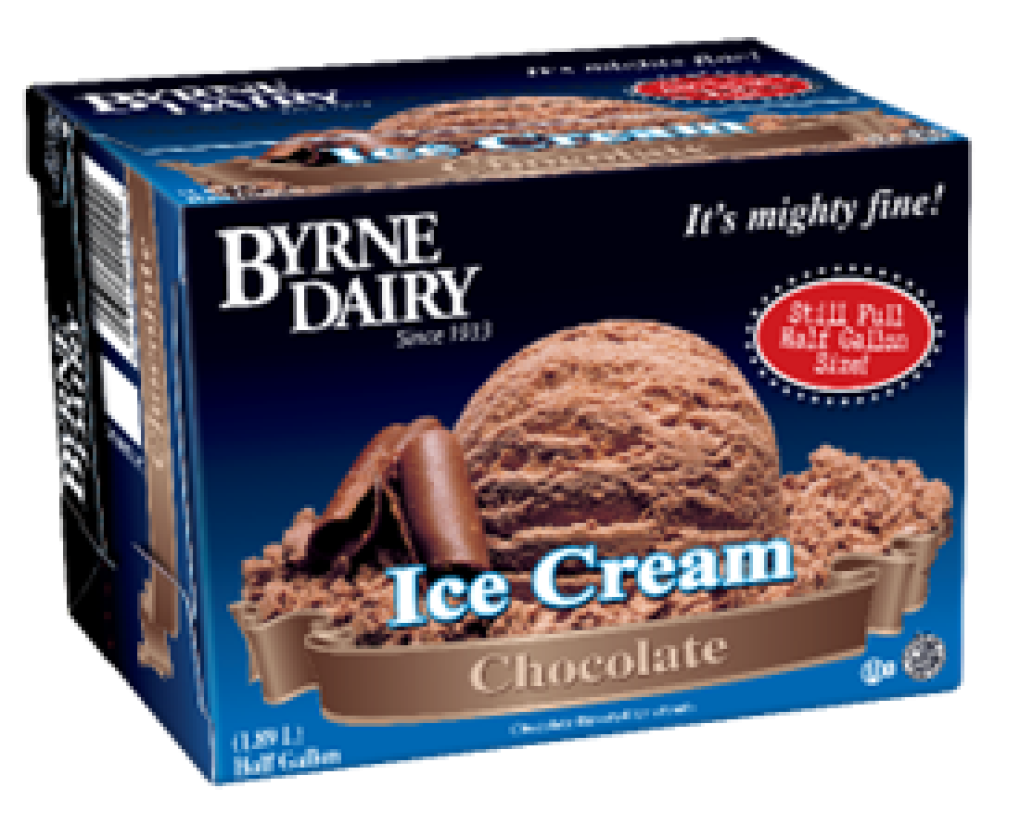 Byrne Dairy Recalls Mighty Fine Chocolate Ice Cream in Half Gallons Dated 10/4/2024 Due to Undeclared Peanuts