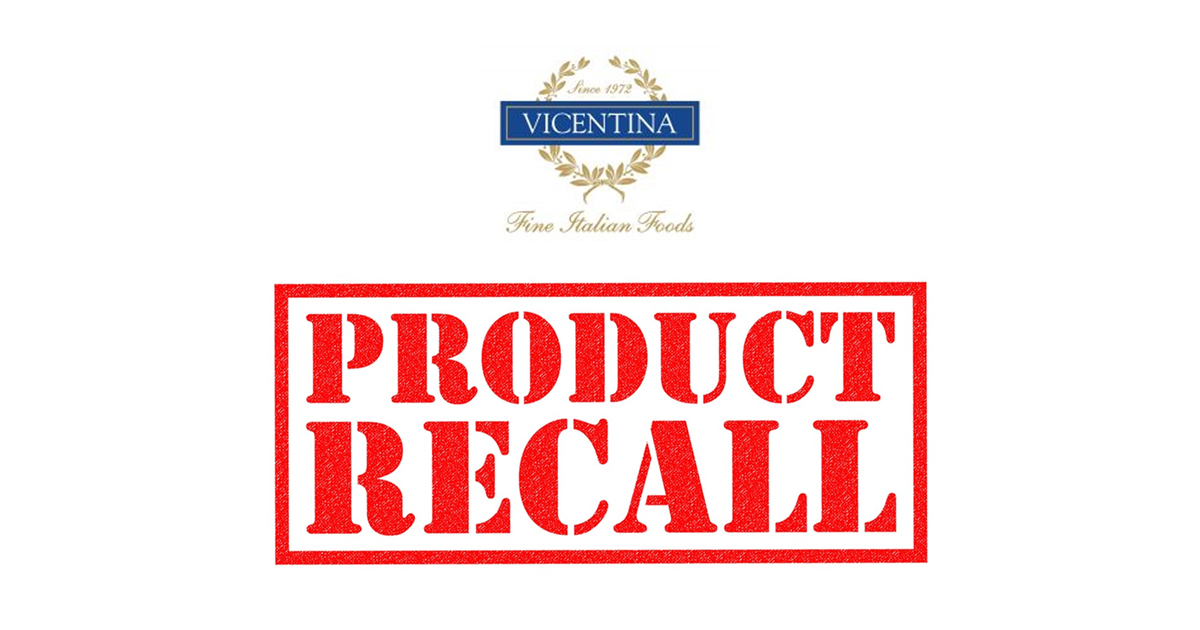 Lasagna products recalled due to undeclared egg – Vicentina Fine Foods Gourmet brand